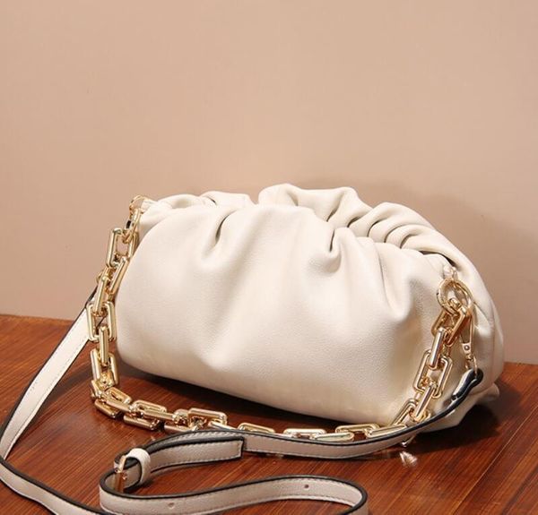 caker brand 2020 women white pu leather handbag chain handle bags