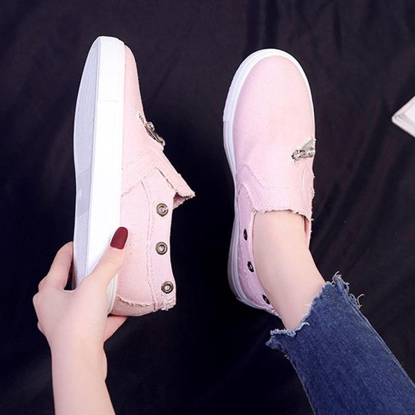 women shoes 2020 new fashion canvas women casual shoes zip canvas sneakers plus size, Black
women shoes 2020 new fashion canvas women casual shoes zip canvas sneakers plus size, Black