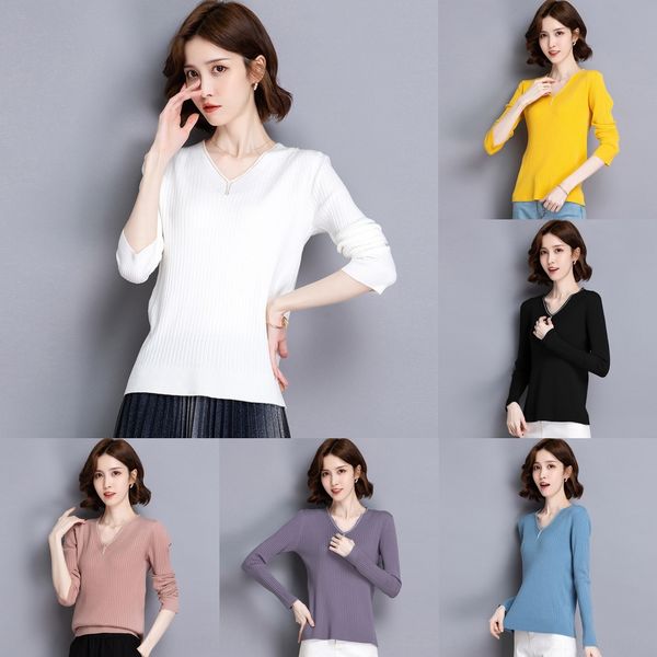 2020 new autumn winter v-neck t-shirt t-shirtslim and slim with underneaththin sweater fashion 2020 new autumn winter v-neck pullover pu, White;black
2020 new autumn winter v-neck t-shirt t-shirtslim and slim with underneaththin sweater fashion 2020 new autumn winter v-neck pullover pu, White;black