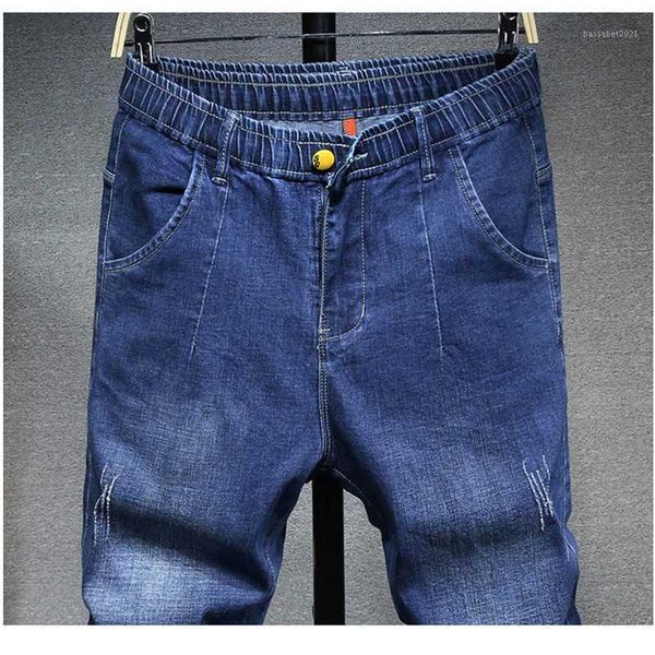 men's jeans 2021 autumn men's classic regular straight elastic waist blue stretch business casual fashion cotton trousers,50201
men's jeans 2021 autumn men's classic regular straight elastic waist blue stretch business casual fashion cotton trousers,50201