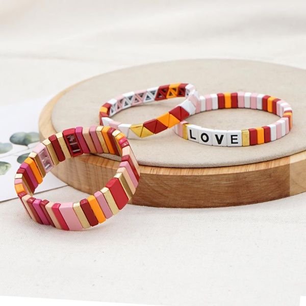 Shinus Boho Jewelry Bracelets For Women LOVE Letter Enamel Tile Beads Metal Bangles 2020 Ladise Bracelet Girl Armband Wholesale, Golden;silver
Shinus Boho Jewelry Bracelets For Women LOVE Letter Enamel Tile Beads Metal Bangles 2020 Ladise Bracelet Girl Armband Wholesale, Golden;silver
