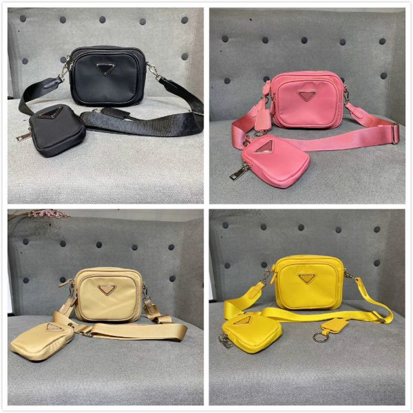 fashionista designer luxury nylon shoulder bag camera bags handbags cross-body bag message bag small purse 3 in 1 lady bags