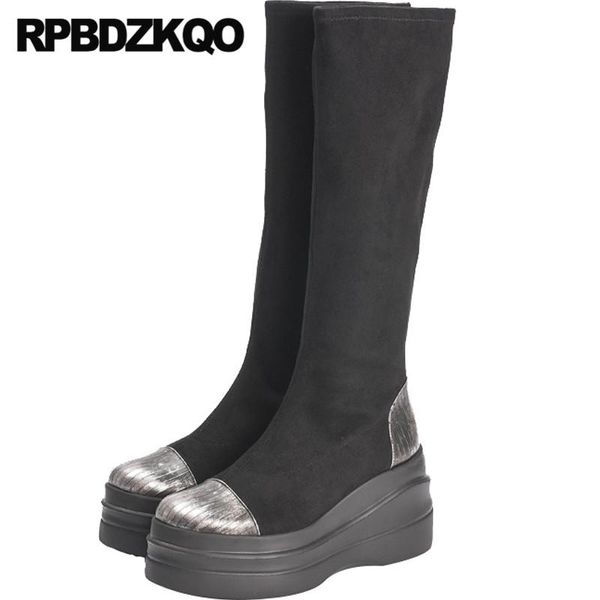 black knee high boots tall slip on round toe heel winter wedge muffin suede brand designer shoes women luxury 2020 long creepers
black knee high boots tall slip on round toe heel winter wedge muffin suede brand designer shoes women luxury 2020 long creepers