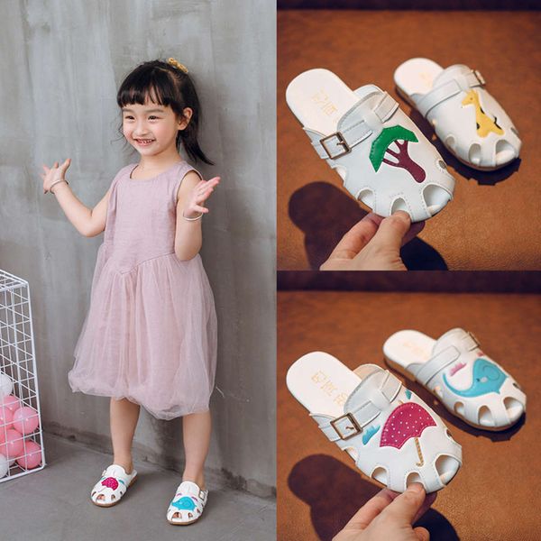 spring new 2020 girl's slippers fashion baby's sho leisure soft sole half sandals, Black;red
spring new 2020 girl's slippers fashion baby's sho leisure soft sole half sandals, Black;red