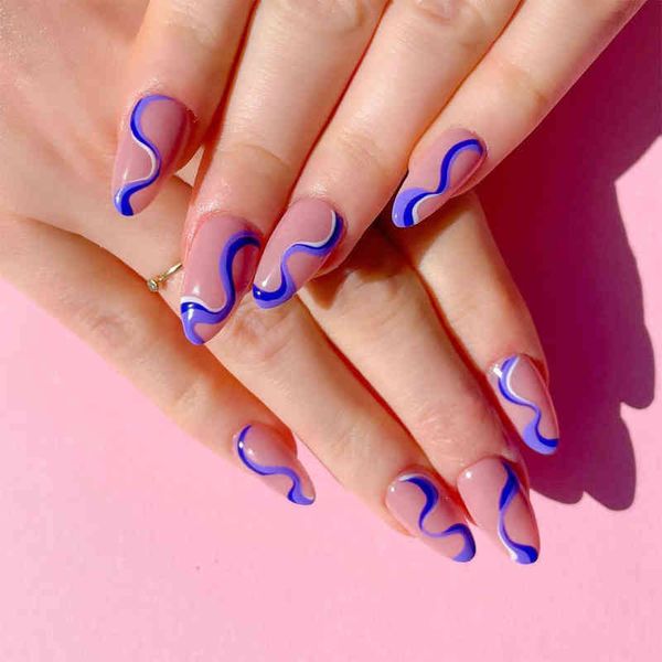 false nails fake nail medium purple blue wave line sticker finished 24 with glue sana889 220225, Red;gold
false nails fake nail medium purple blue wave line sticker finished 24 with glue sana889 220225, Red;gold