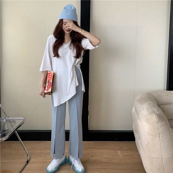 2021 New summer Korean style short sleeves loose women's t-shirts feminine side spilt tops (r98192) HKL3, White
2021 New summer Korean style short sleeves loose women's t-shirts feminine side spilt tops (r98192) HKL3, White