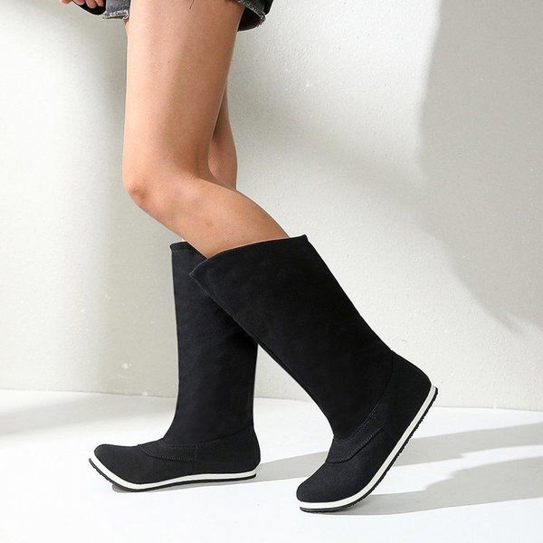 2020 new winter shoes woman casual boots women fashion boots solid flat heel mid-calf plus velvet warm zapatos mujer, Black
2020 new winter shoes woman casual boots women fashion boots solid flat heel mid-calf plus velvet warm zapatos mujer, Black