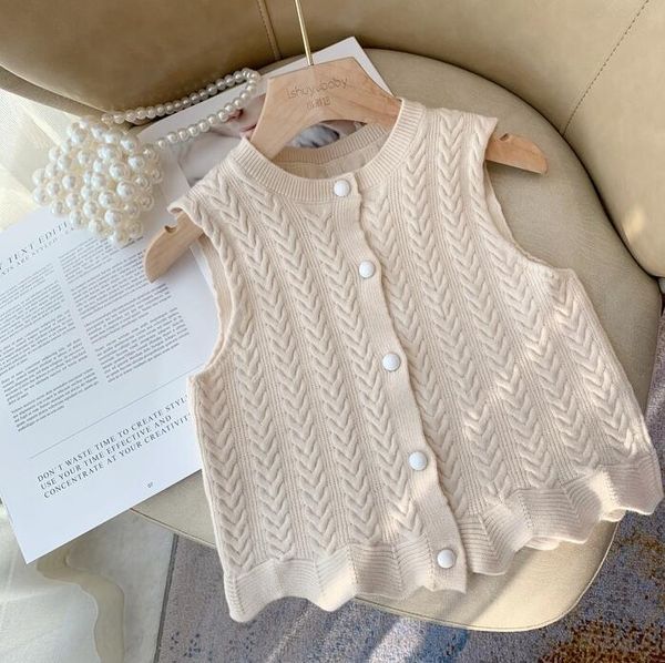 2021 new girls knitted vest sweater cotton spring fashion girls cardigan vest 1-6 years yl474, Blue
2021 new girls knitted vest sweater cotton spring fashion girls cardigan vest 1-6 years yl474, Blue
