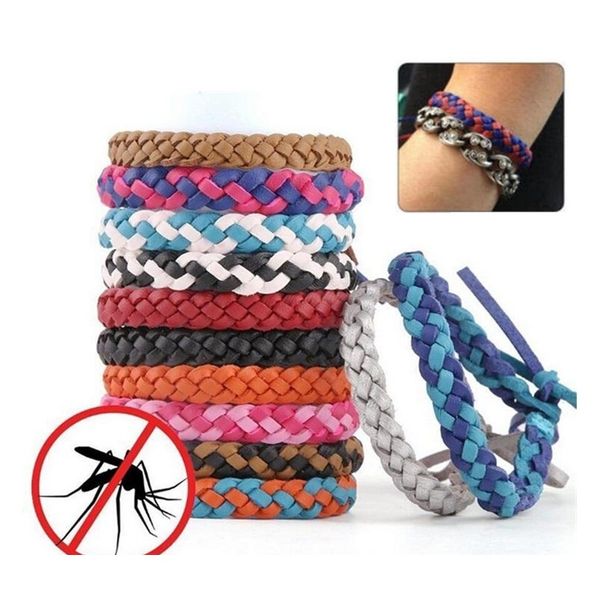 pest control anti mosquito repellent bracelet stretchable leather woven hand wristband for children bug insect protection
pest control anti mosquito repellent bracelet stretchable leather woven hand wristband for children bug insect protection
