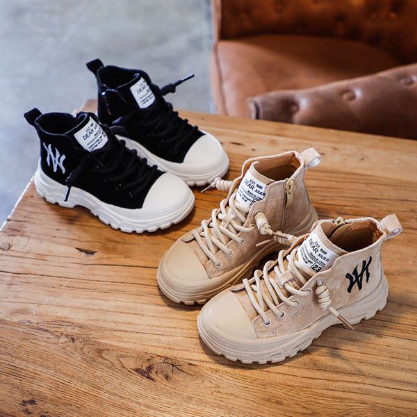casual new martin versatile fall boys and 2020 girls trend high korean fashion children's boots, Black
casual new martin versatile fall boys and 2020 girls trend high korean fashion children's boots, Black
