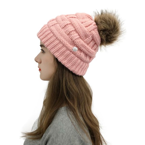 women's winter button plug in cap anti slip mask hat fur ball detachable warm outdoor sports warm knitted hat, Blue;gray
women's winter button plug in cap anti slip mask hat fur ball detachable warm outdoor sports warm knitted hat, Blue;gray