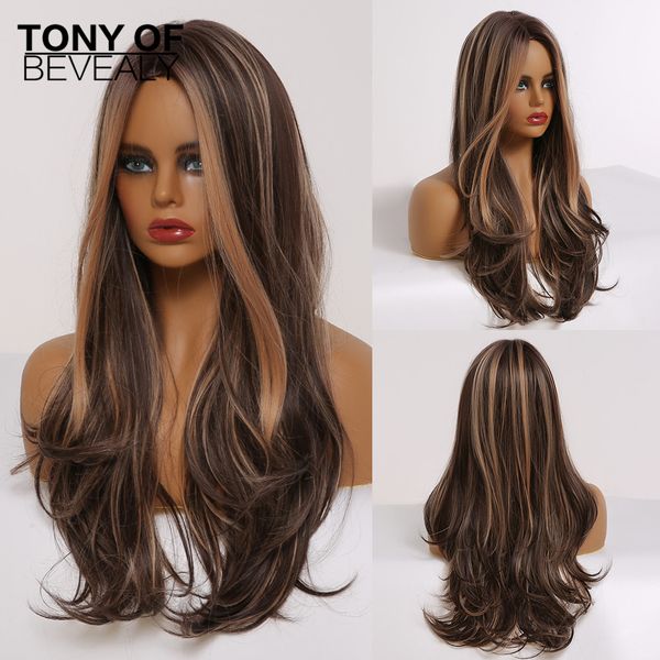 lans long wavy light brown wigs with highlights heat resistant synthetic wigs for black women cosplay middle part natural hair wigs
lans long wavy light brown wigs with highlights heat resistant synthetic wigs for black women cosplay middle part natural hair wigs