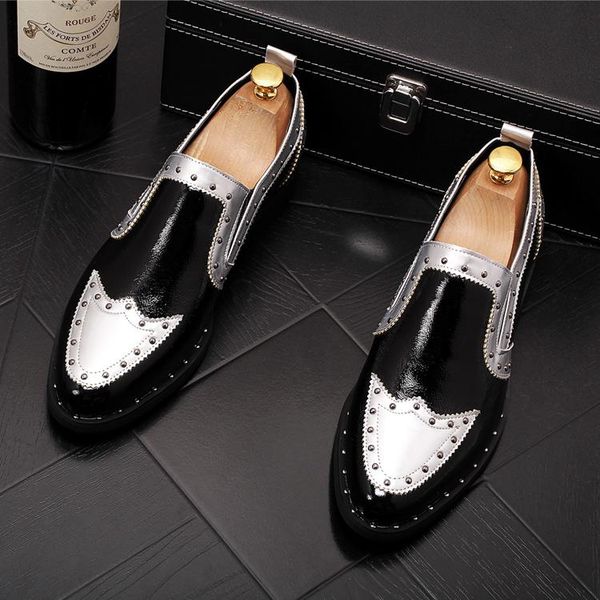 2020 new fashion designer dress wedding shoes for men rivet mixed colors flat shoes man party formal prom business, Black
2020 new fashion designer dress wedding shoes for men rivet mixed colors flat shoes man party formal prom business, Black
