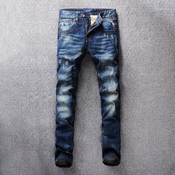 italian vintage style fashion men jeans dark blue color slim fit ripped jeans men classical denim pants streetwear hip hop1
italian vintage style fashion men jeans dark blue color slim fit ripped jeans men classical denim pants streetwear hip hop1