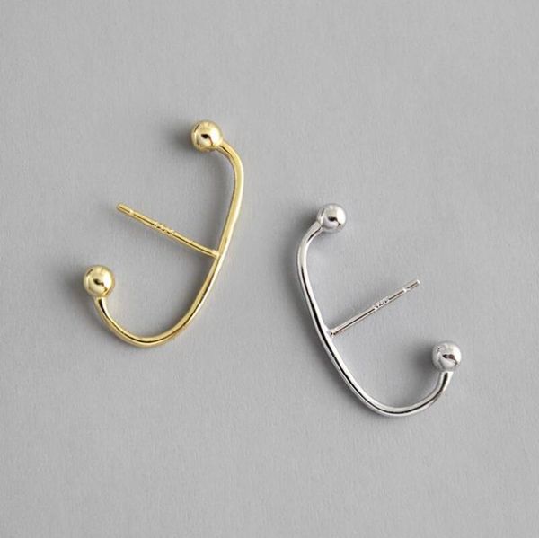 unique s925 sterling silver stud earrings ins style simple ball beads c-shape female earring korean fashion ear, Golden;silver
unique s925 sterling silver stud earrings ins style simple ball beads c-shape female earring korean fashion ear, Golden;silver
