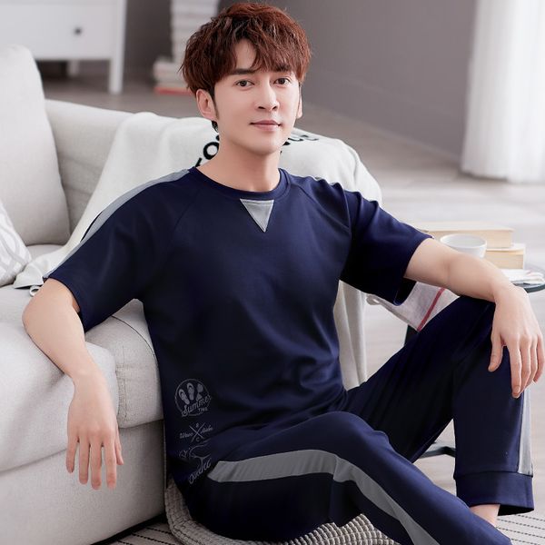 new pure cotton crew neck chinese pajamas casual style mens pyjama pijama set homesuit homeclothes fashion style sleepwear lj201113, Black;brown
new pure cotton crew neck chinese pajamas casual style mens pyjama pijama set homesuit homeclothes fashion style sleepwear lj201113, Black;brown