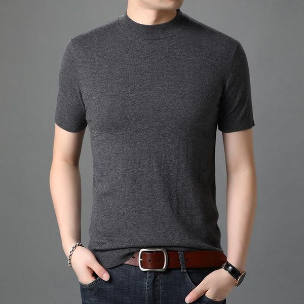 men's sweaters man pure wool sweater short sleeve cashmere jumper male merino t shirts solid color knit pullovers, White;black
men's sweaters man pure wool sweater short sleeve cashmere jumper male merino t shirts solid color knit pullovers, White;black