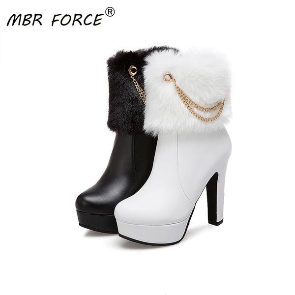 mbr force 2020 new fashion pu leather super high heels exquisite chain decoration black warm winter ankle boots
mbr force 2020 new fashion pu leather super high heels exquisite chain decoration black warm winter ankle boots