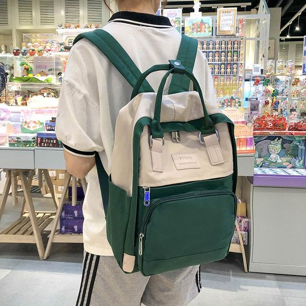 hocodo кольцо пряжки мило женщин рюкзак водонепроницаемый нейлон colorblock schoolbag для девочек-подростков большой емкости путешествия рюк
hocodo кольцо пряжки мило женщин рюкзак водонепроницаемый нейлон colorblock schoolbag для девочек-подростков большой емкости путешествия рюк