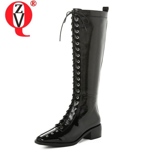 zvq winter new fashion knee high boots outside warm mid heels genuine leather plus size cross-tied women shoes drop shipping, Black
zvq winter new fashion knee high boots outside warm mid heels genuine leather plus size cross-tied women shoes drop shipping, Black