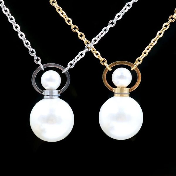 xinshangmei simple personality natural pearl essential oil bottle pendant necklace for women fashion charm jewelry, Silver
xinshangmei simple personality natural pearl essential oil bottle pendant necklace for women fashion charm jewelry, Silver