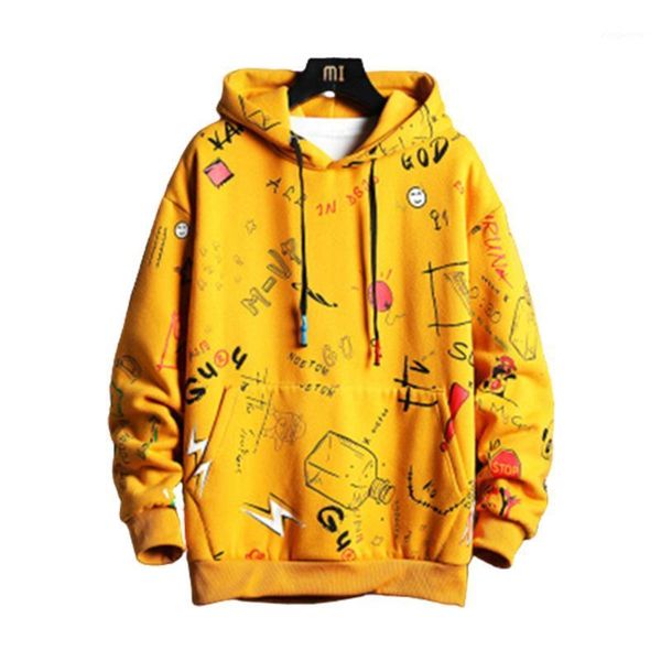 men's hip hop harajuku japanese street wear yellow hoodie men's autumn winter hoodie spring anime graffiti sweatshirt1, Black
men's hip hop harajuku japanese street wear yellow hoodie men's autumn winter hoodie spring anime graffiti sweatshirt1, Black