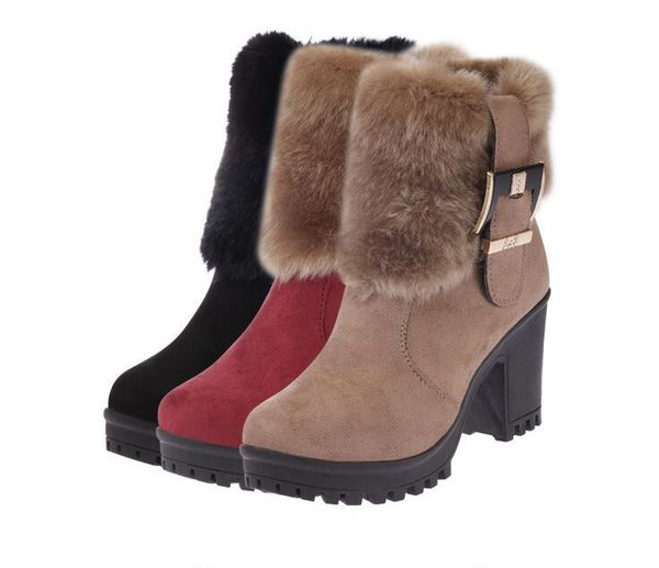 square heel women winter shoes classic buckle warm fur snow ladies boots high heels black platform ankle boots women botas
square heel women winter shoes classic buckle warm fur snow ladies boots high heels black platform ankle boots women botas