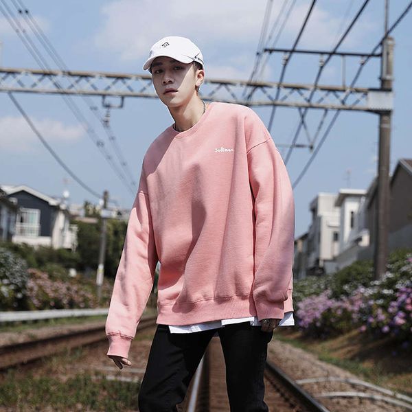 2020 couple's loose crew neck sweater men's fashion ins pink plush thickened hoodless autumn / winter coat, Black
2020 couple's loose crew neck sweater men's fashion ins pink plush thickened hoodless autumn / winter coat, Black