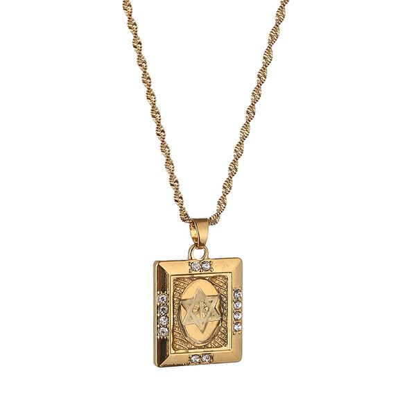 gold color hexagram star pendant necklace women men chain gift crystal necklaces, Silver
gold color hexagram star pendant necklace women men chain gift crystal necklaces, Silver