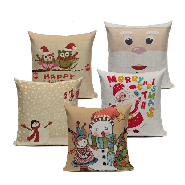 christmas cushion cover santa claus pattern square deer pillow case sofa home decorative pillow christmas almofadas cojines
christmas cushion cover santa claus pattern square deer pillow case sofa home decorative pillow christmas almofadas cojines