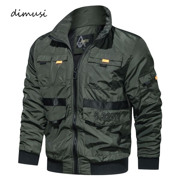 dimusi men's bomber jacket fashion male outdoor stand collar multiple pockets coats casual slim fit pilot jackets man clothing c1021, Black;brown
dimusi men's bomber jacket fashion male outdoor stand collar multiple pockets coats casual slim fit pilot jackets man clothing c1021, Black;brown