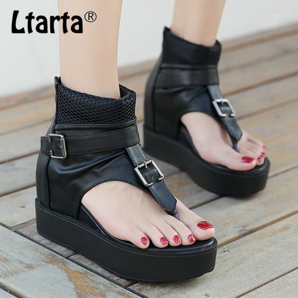 ltarta 2021 summer new trifle bottom increased flip-flop sandals women roman belt buckle wedge high heel sandals -992-251, Black
ltarta 2021 summer new trifle bottom increased flip-flop sandals women roman belt buckle wedge high heel sandals -992-251, Black