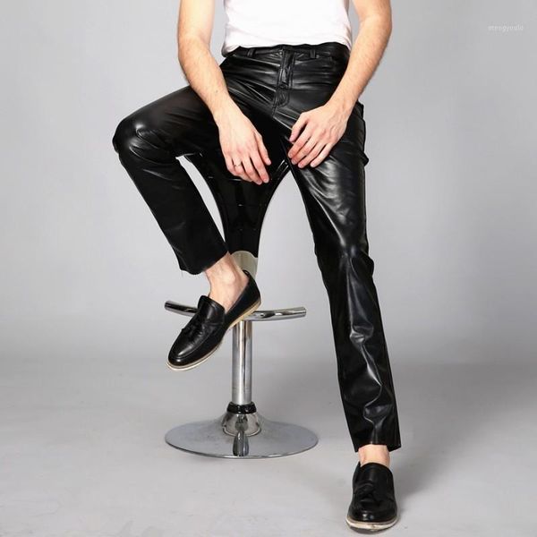 mens night club punk trousers casual full length genuine leather skinny pants windproof motor biker pantalon homme1, Black
mens night club punk trousers casual full length genuine leather skinny pants windproof motor biker pantalon homme1, Black