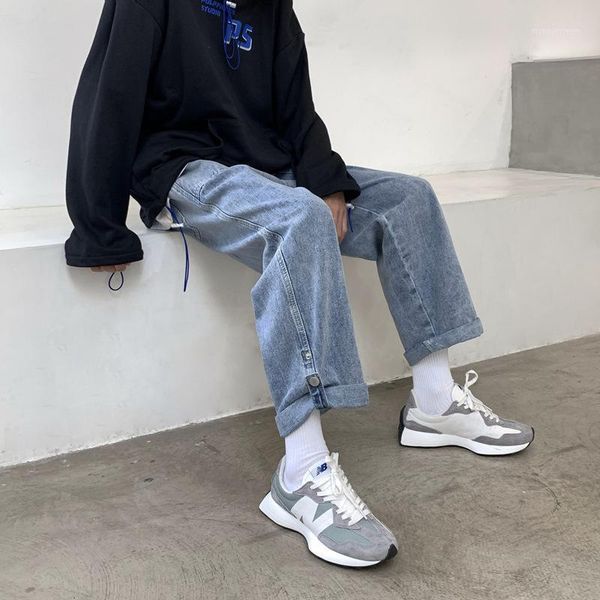 men's jeans 2021 men's straight loose spring and autumn wide-legged old pants trendy ins hong kong style jeans1, Blue
men's jeans 2021 men's straight loose spring and autumn wide-legged old pants trendy ins hong kong style jeans1, Blue