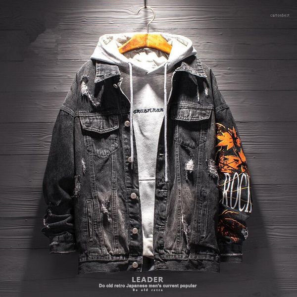 men's jackets 2021 denim jacket spring and autumn students korean fashion handsome loose black tide brand jacket1, Black;brown
men's jackets 2021 denim jacket spring and autumn students korean fashion handsome loose black tide brand jacket1, Black;brown