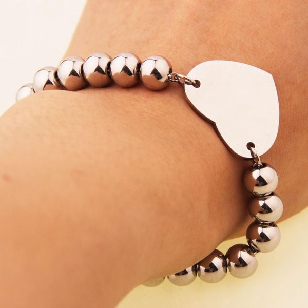 fashion jewelry stainless steel heart charm bracelets & bangles silver color handmade strand beads bracelet for women gift, Black
fashion jewelry stainless steel heart charm bracelets & bangles silver color handmade strand beads bracelet for women gift, Black