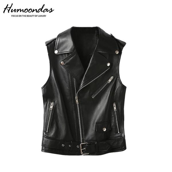 women's leather & faux genuine jacket women vest fashion real sheepskin coat rivet motorcycle biker female sheep waistcoat, Black
women's leather & faux genuine jacket women vest fashion real sheepskin coat rivet motorcycle biker female sheep waistcoat, Black