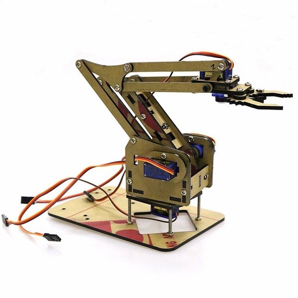 dominbot diy 4dof for arduino acrylic rc robot arm gripper educational kit with mg90s servos y200413
dominbot diy 4dof for arduino acrylic rc robot arm gripper educational kit with mg90s servos y200413