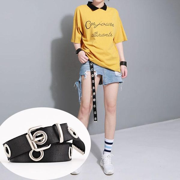 women casual belts punk long canvas with holes ladies waist strap jeans trouser black red female metal buckle waist belts, Black;brown
women casual belts punk long canvas with holes ladies waist strap jeans trouser black red female metal buckle waist belts, Black;brown