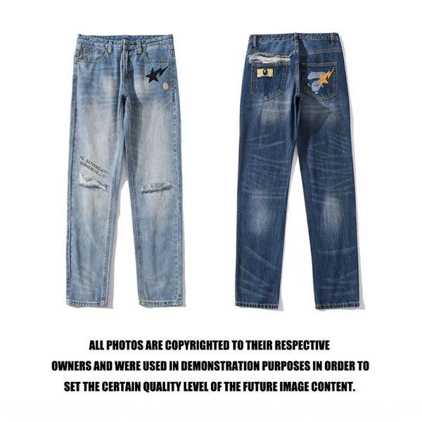 chaopai shark ape head meteor flash wash hole and chaopai shark ape head meteor flash wash hole and jeans jeans t5, Blue
chaopai shark ape head meteor flash wash hole and chaopai shark ape head meteor flash wash hole and jeans jeans t5, Blue