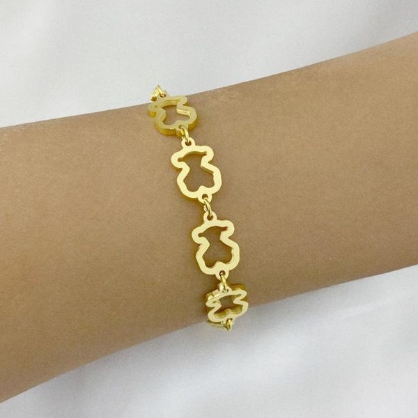 charm bracelets hollow cute animal stainless steel thick bracelet color simple multiple buckle, Golden;silver
charm bracelets hollow cute animal stainless steel thick bracelet color simple multiple buckle, Golden;silver