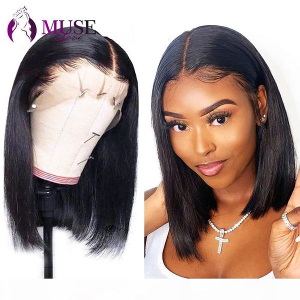 muse love brazilian straight wig 13x4 lace frontal bob wig 150% preplucked straight frontal human hair wigs with baby hair, Black;brown
muse love brazilian straight wig 13x4 lace frontal bob wig 150% preplucked straight frontal human hair wigs with baby hair, Black;brown