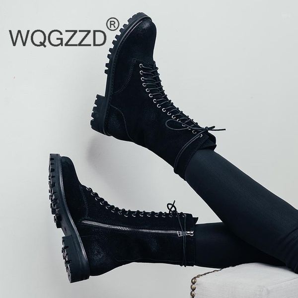 chaussures femme new winter shoes women'a ankle boots cow suede cross-tied motorcycle boots women's casual shoes botas mujer1, Black
chaussures femme new winter shoes women'a ankle boots cow suede cross-tied motorcycle boots women's casual shoes botas mujer1, Black