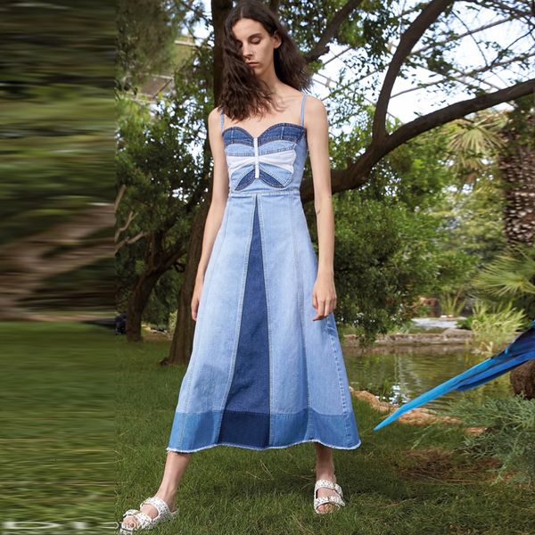 denim slingsdress long of high-quality designer women spend new spring fashion stylish styling thin chic dresses casual 7r71, Black;gray
denim slingsdress long of high-quality designer women spend new spring fashion stylish styling thin chic dresses casual 7r71, Black;gray
