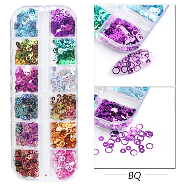 12 grids round circle sequins for nail 3d holographic mirror mix glitter flake rainbow bubble nail art accessories manicure chbq, Silver;gold
12 grids round circle sequins for nail 3d holographic mirror mix glitter flake rainbow bubble nail art accessories manicure chbq, Silver;gold