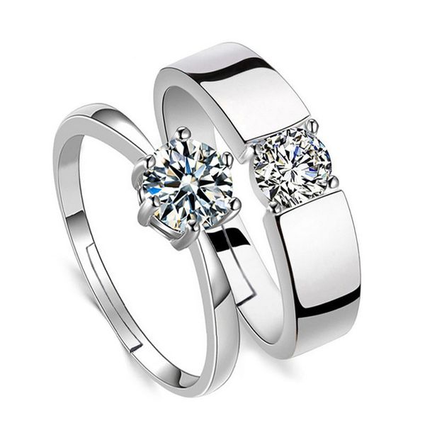 wholesale popular simple copper cubic zircon couple rings lovers diamond engagement silver wedding couple six-claw ring holder for lover jew
wholesale popular simple copper cubic zircon couple rings lovers diamond engagement silver wedding couple six-claw ring holder for lover jew