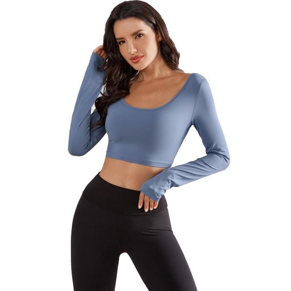 yoga outfits backless long sleeve workout for women fitness gym crop athletic running shirt female quick-dry sportswear, White;red
yoga outfits backless long sleeve workout for women fitness gym crop athletic running shirt female quick-dry sportswear, White;red