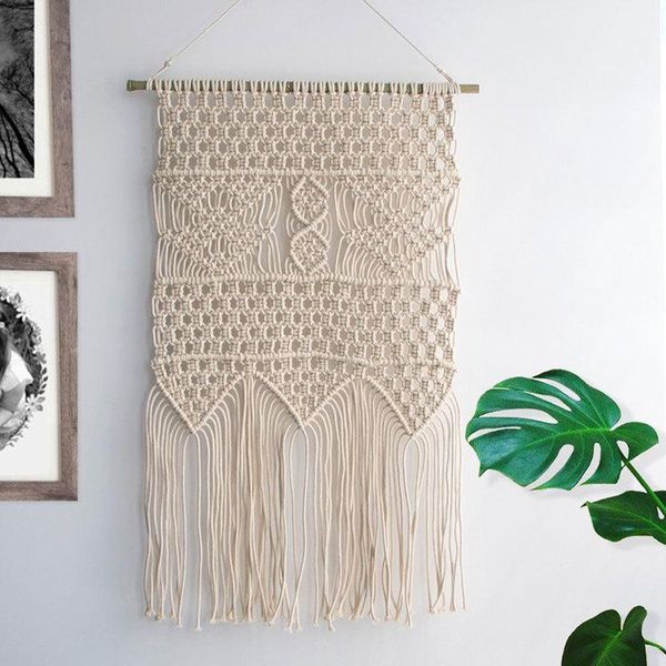 tapestries hand-woven woven tapestry bohemian rope ornaments cotton tassel home decoration 40x60cm
tapestries hand-woven woven tapestry bohemian rope ornaments cotton tassel home decoration 40x60cm