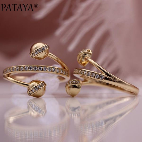 cluster rings pataya double spherical women 585 rose gold cute luxury unique fashion jewelry trendy natural zircon engagement, Golden;silver
cluster rings pataya double spherical women 585 rose gold cute luxury unique fashion jewelry trendy natural zircon engagement, Golden;silver