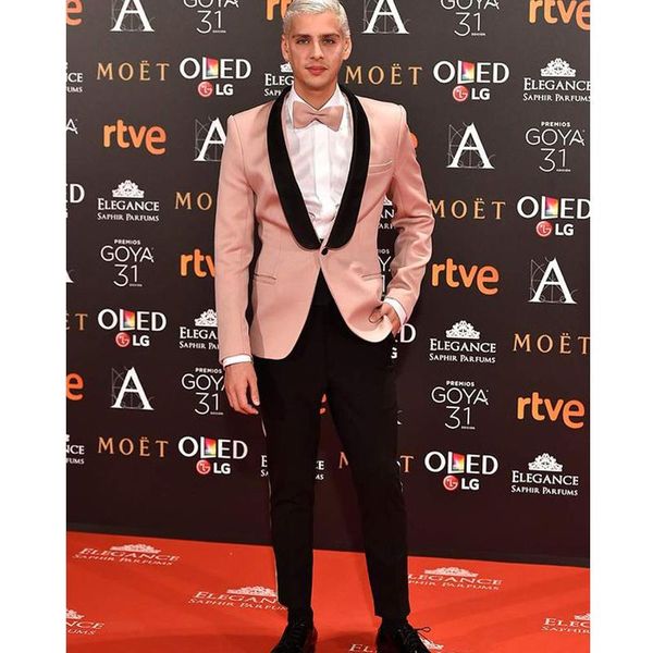 men's suits & blazers blush pink 2 pieces groom men for wedding groomsmen party man suit tuxedo italian slim fit, White;black
men's suits & blazers blush pink 2 pieces groom men for wedding groomsmen party man suit tuxedo italian slim fit, White;black